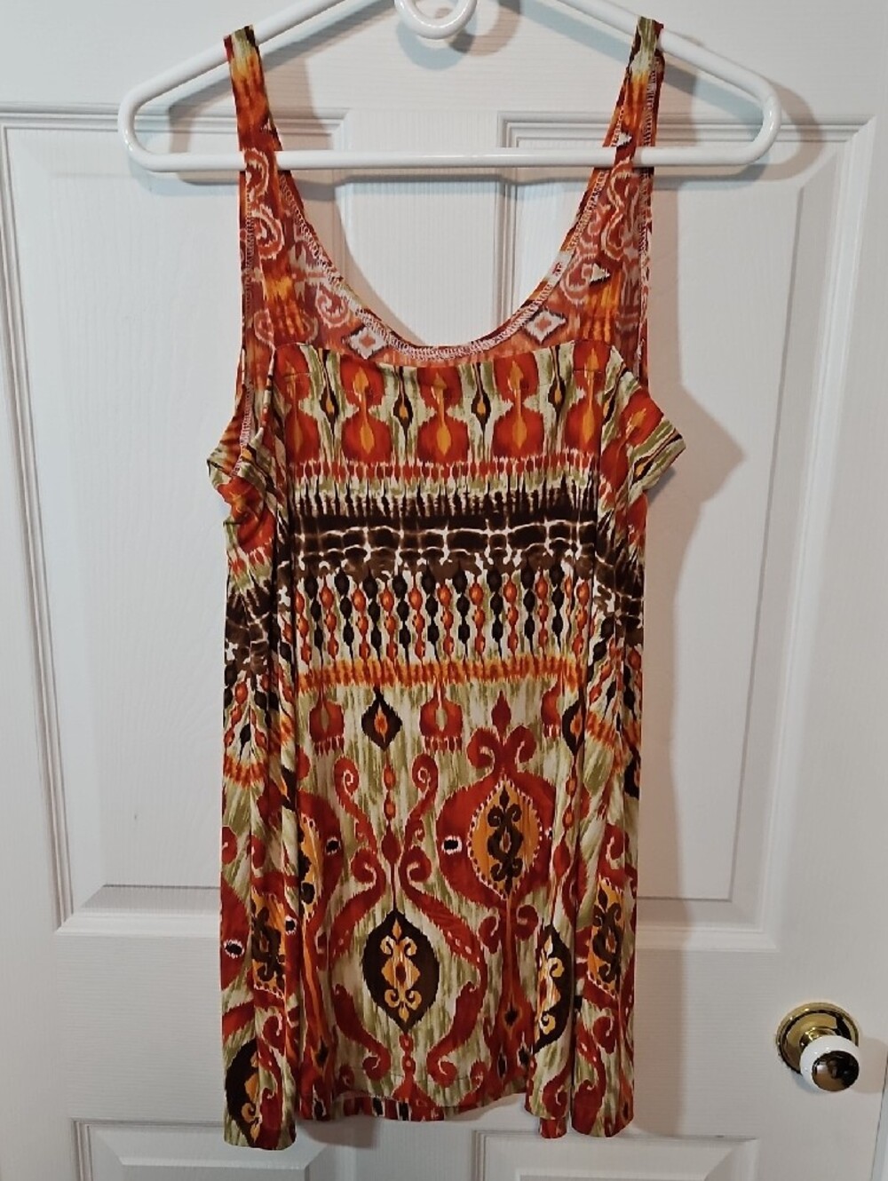 Orange Patterned Thank Top - Picture 2 of 5